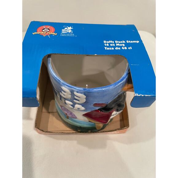 Looney Tunes Vintage Stamp Collection Daffy Duck 16 oz mug‎ 1999 - Picture 2 of 6